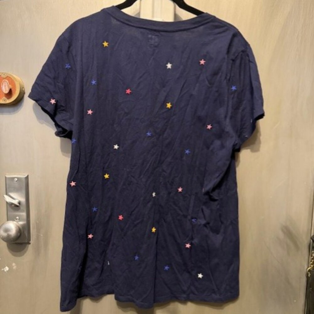 GAP Vintage Embroidered Star V-Neck T-Shirt - NWOT - Picture 13 of 16